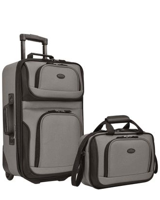Travelers Choice Us Traveler Rio Expandable 2Pc Luggage Set