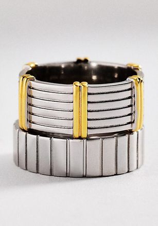 Luv AJ Luna Bezel Rings, Set of 2