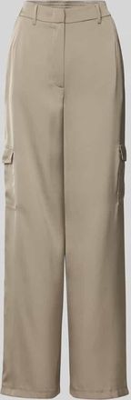 Betty Barclay Wide Leg Cargohose mit Gürtelschlaufen in Oliv, Größe 38