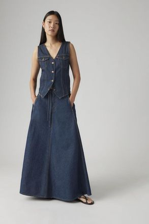 Levi's Falda XL - Mujer - 23 - Azul / Square Circle
