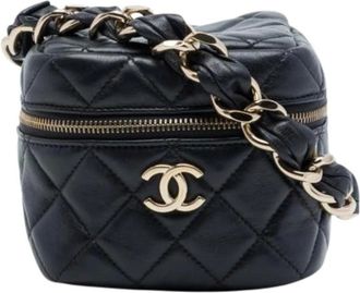 Chanel Pre-owned Vanity Bag - Dames - Pre-owned - Zwart - Maat: ONE Size Leer