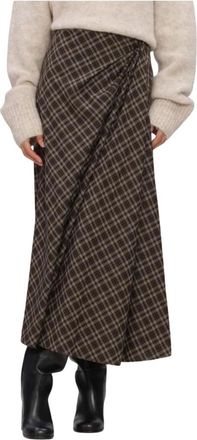 Notre-V Isadora Maxi Skirt - Dames - Midirokken - Bruin - XS - Rokken