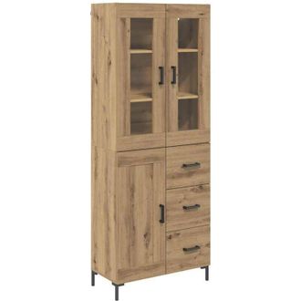 vidaXL Highboard with Drawer 2 pcs Artisan Oak Engineered Wood vidaXL