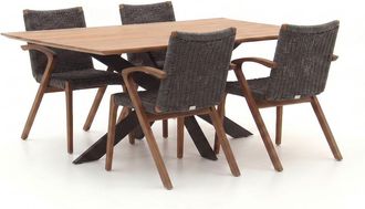 Bellagio la vita attrattiva Bellagio Tredozio/Furato 180cm dining tuinset 5-delig