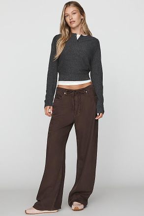 Rag & Bone Phoebe High-Rise Wide-Leg Drawstring Jeans