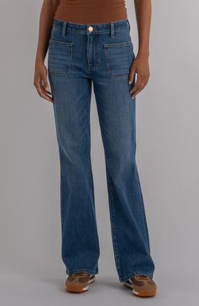 Kut from the Kloth Ana High Waist Flare Jeans in Apparent at Nordstrom, Size 10