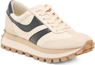 Dolce Vita Tresa Snaker in White/black Leather at Nordstrom, Size 8.5