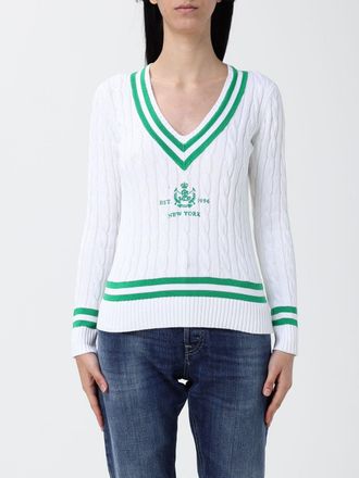 Lauren Ralph Lauren Maglia a v con logo Lauren Ralph Lauren