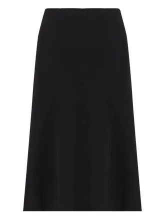 Giorgio Armani Gonna midi con inserti - Nero