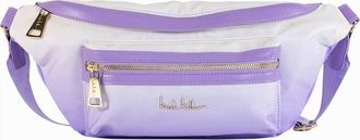 Nicole Miller Womens Nylon Sling Crossbody Bag In Lavender Ombre