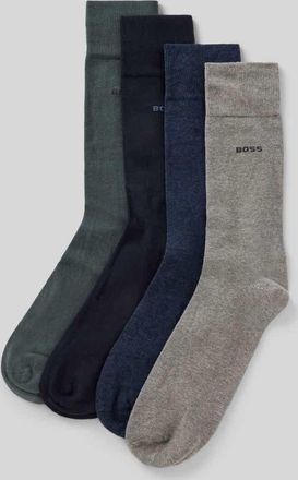 HUGO BOSS Socken aus Baumwoll-Mix im 4er-Pack mit Geschenkbox in Schilf, Gr&ouml;&szlig;e 40-46