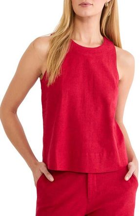 Nic+Zoe Linen Blend Tank in Red at Nordstrom, Size Xx-Large
