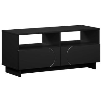 vidaXL Soporte De Tv 90 X 34.5 X 40 Cm Negro Madera De Ingenier&iacute;a Vidaxl