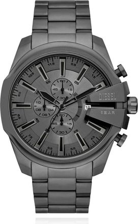 Diesel Mega Chief Slim Chronograph - Heren - Horloges - Grijs - ONE Size - Katoen - Accessoires