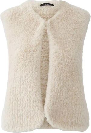 Oui Naadloos Vest - Dames - Bodywarmers - Beige - XL - Jassen