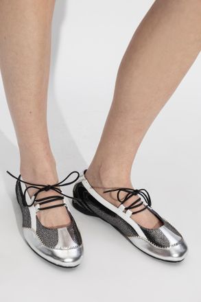Diesel D-MILE Ballerinas, Womens, Silver