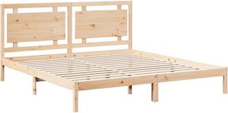 vidaXL Extra Long Bed Frame without Mattress 180x220 cm Solid Wood Vidaxl