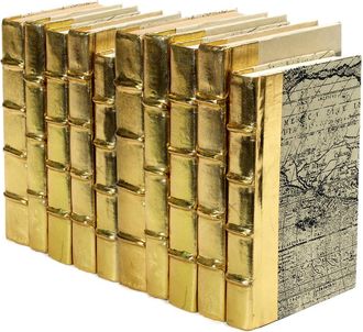 Go Home Linear Foot Of Gold Metallic Book