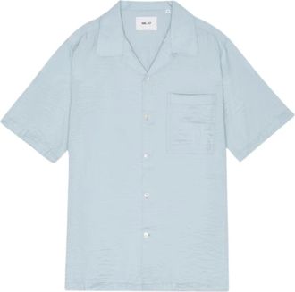 Nn.07 Korte Mouw Lichtblauwe Overhemden - Heren - Korte mouwen Overhemden - Blauw - M - Overhemden