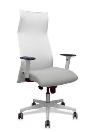Piqueras y Crespo Silla De Oficina Piqueras Y Crespo 54br65g Blanco Gris Claro