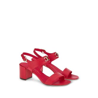 Ferragamo Gancini Sandal - Red