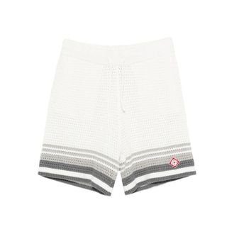 Casablanca Crochet Striped Shorts
