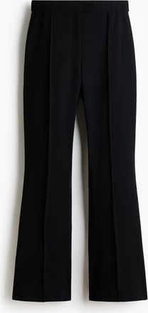 H&M Bootcut Crease-front Trousers in Black at Nordstrom, Size Xx-Large