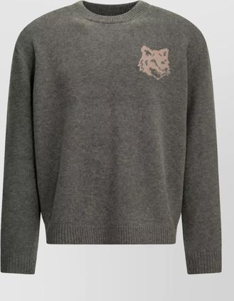 Maison Kitsun&eacute; wool crew-neck sweater