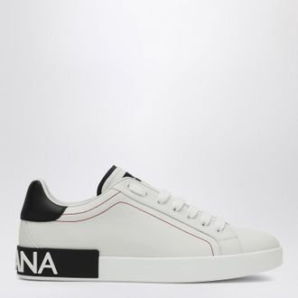 Dolce & Gabbana Portofino white/black leather sneaker