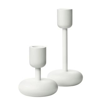 iittala Nappula Kerzenst&auml;nder, 2er-Set, 107+183 mm, weiss