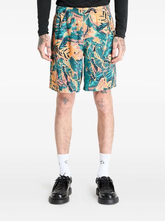 adidas floral-print shorts - men - Nylon - S - Green