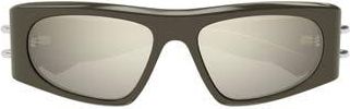 Alexander McQueen 53mm Rectangular Sunglasses in Brown at Nordstrom Rack