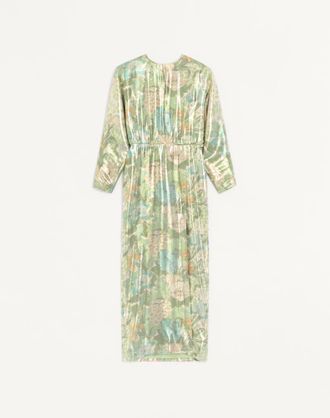 Valentino Lurex Dress With Apr&egrave;s LHiver Sanderson D&eacute;grad&eacute; Print Woman MULTICOLOUR 38