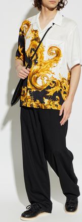 Versace Jeans Couture Shirt With barocco Print, Mens, White
