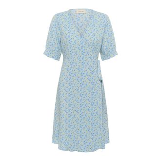 Cream CRTiah Vestido Cruzado - Dresses - Mujer - Azul - L