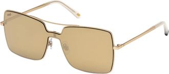 Web Eyewear Rose Gold Zonnebrillen - Dames - Zonnebrillen - Geel - ONE Size - Accessoires