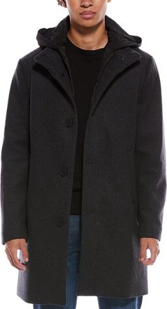 Kenneth Cole Wool-Blend Melton Coat