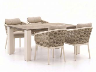 Apple Bee Pine Key/ROUGH-X 180cm dining tuinset 5-delig