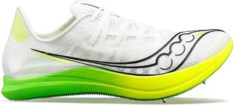 Saucony Mens Terminal Vt Spike Shoes In White Slime