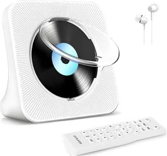 OEM Lecteur Cd Bluetooth Avec Haut-parleurs Hifi Int&eacute;gr&eacute;s, Lecteur Audio Cd Avec T&eacute;l&eacute;commande, Radio Fm, Prise Casque, Fonction DArr&ecirc;t Programm&eacute;, Compatib