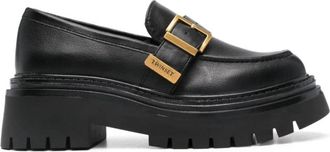 Twinset Zwarte platte schoenen - Dames - Loafers - Zwart - 41 EU - Schoenen