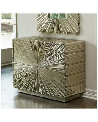 Global Views Linenfold Two-Drawer Chest