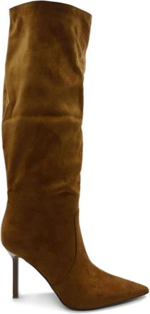 Steve Madden Intruder Dames Hakken Schoenen - Dames - Laarzen met Hak - Bruin - 39 EU - Schoenen