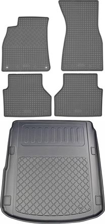 OEM Juego De Alfombrillas De Goma Para Coche Y Maletero Para Audi A6 C8 4h Sed&aacute;n (4 Puertas) A Partir De Junio De 2018