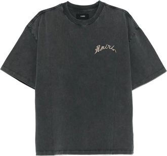 Amiri T-shirt met borduurwerk - Zwart