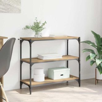 vidaXL vidaXL Armadio per Libri Rovere artigianale 80 x 33 x 70,5 cm