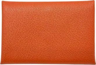 Herm&egrave;s Tweedehands leren portemonnees - Dames - Vintage Accessoires - Bruin - ONE Size - Leer - Vintage