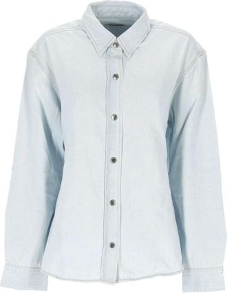 A Gold E Shirts - female - Agolde - Shirts - Blue - XS - Blouses & Shirts