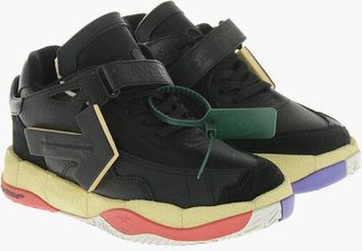 Off-white Leather Low-Top Sneakers PUZZLE COUTURE in Solid Color size 37