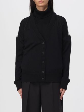 Meimeij Cardigan in lana vergine e tulle Meimeij